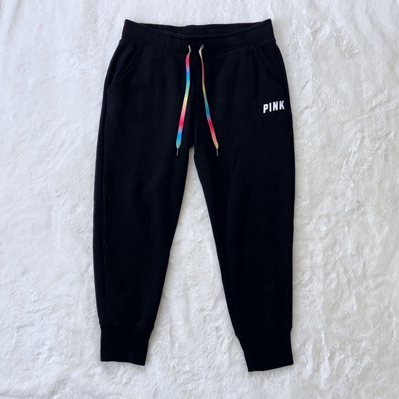 PINK Victoria's Secret Pants - Pink Victoria’s Secret Sequin Jogger Pants Rainbow